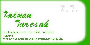 kalman turcsak business card